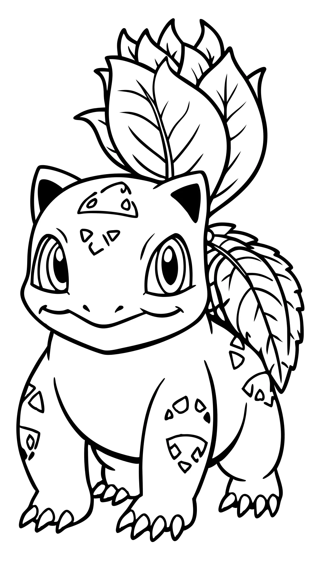 ivysaur coloring page